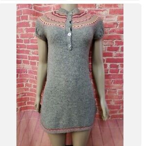 Free People Nordic 100% lambs wool
sweater dress